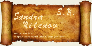 Sandra Milenov vizit kartica